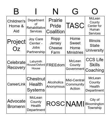 ROSC BINGO Card