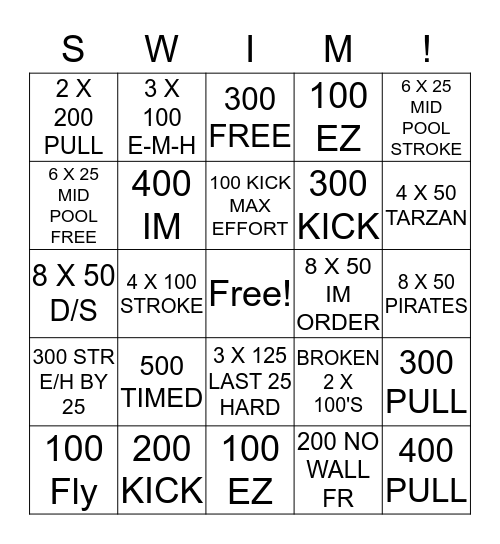 P-Dub Bingo Card