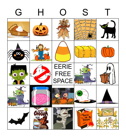 GHOST Bingo Card