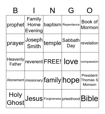 Conference Bingo Card