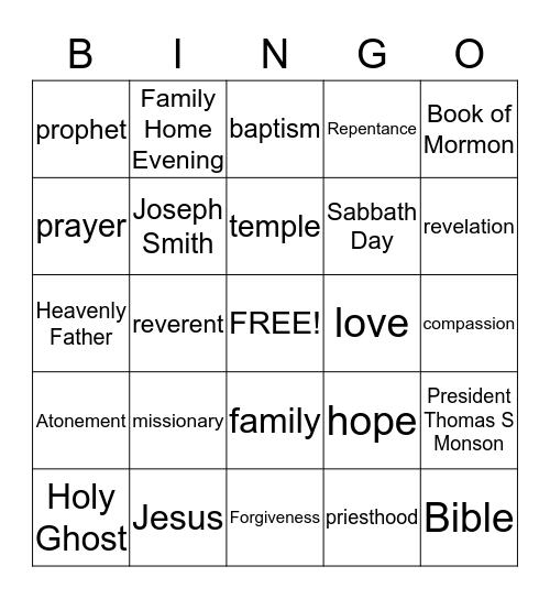 Conference Bingo Card