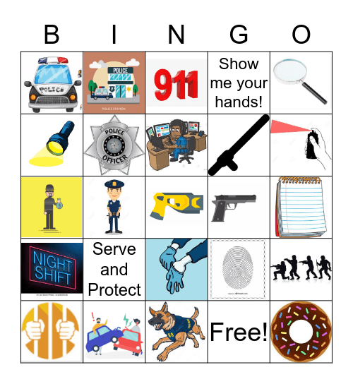 POLICE Bingo Card