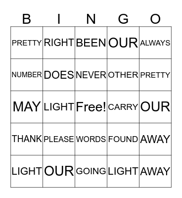 BOOK 4 Bingo Card