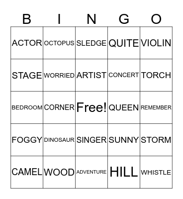 flyers 3 Bingo Card