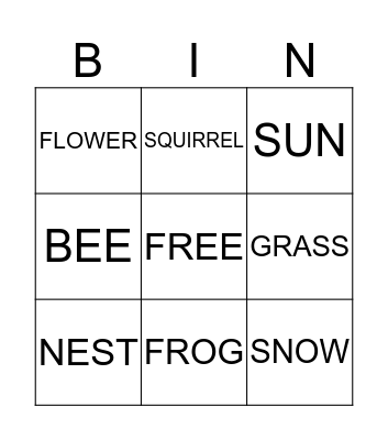 Bingo Card