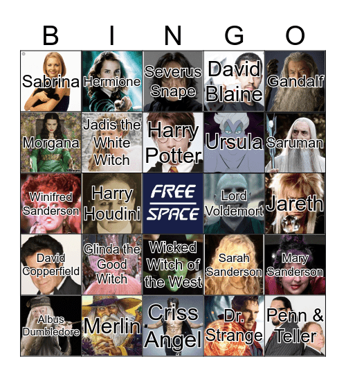 The Magic of Service Bingo Card