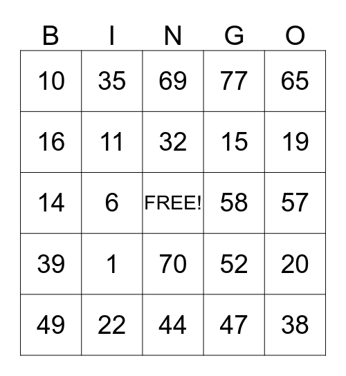 In the month of April, play BINGO with At Home Healthcare. Numbers will be given weekly. Winning cards should be turned into Vera: 903.930.4777 Bingo Card