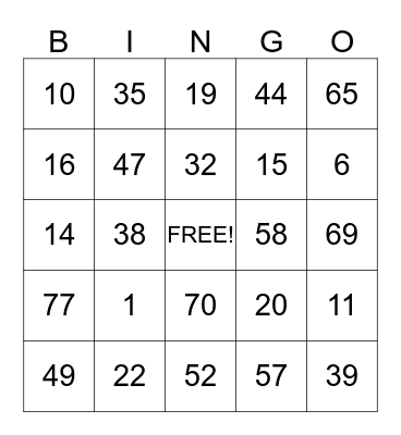 In the month of April, play BINGO with At Home Healthcare. Numbers will be given weekly. Winning cards should be turned into Vera: 903.930.4777 Bingo Card