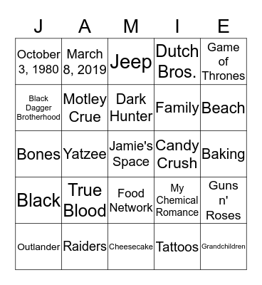 Bingo Card