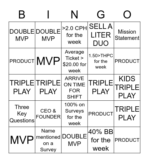 SPORT CLIPS BINGO!  Bingo Card