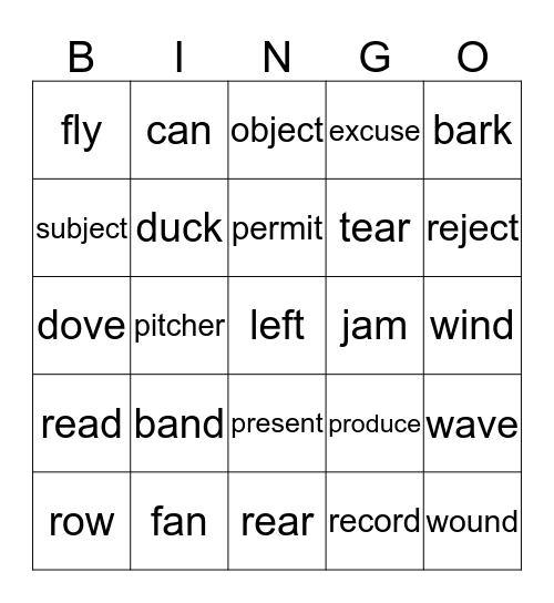 Red 135 Bingo Card