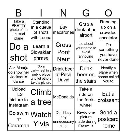 TOULOUSE WE ARE BACK Bingo Card