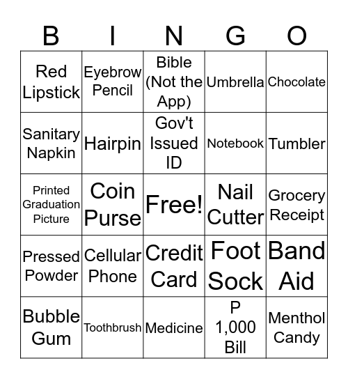 CERTIFIED TITA Bingo Card