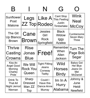 Kaylee Birthday Bingo Card