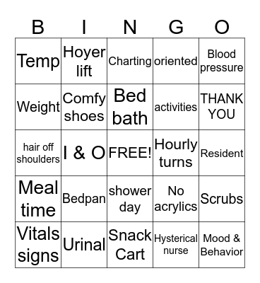 nurse bingo cards on bingo baker