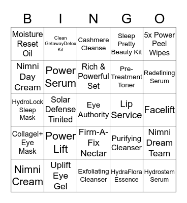 Hiatus Holiday Incentive for Front Desk Team Bingo Card