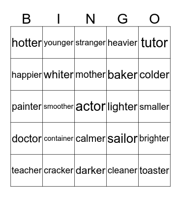 Red 141 Bingo Card