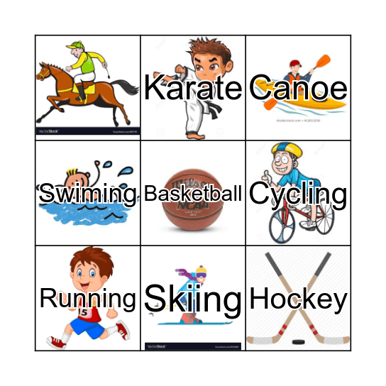 Sports Bingo Card