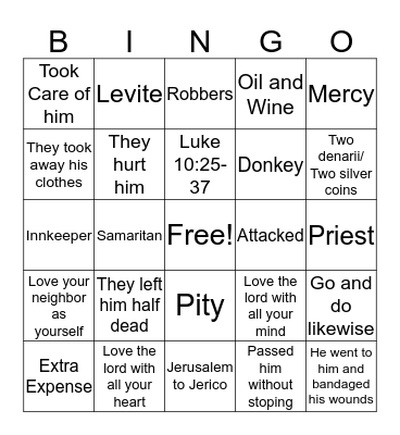 The Good Sumaratin Bingo Card