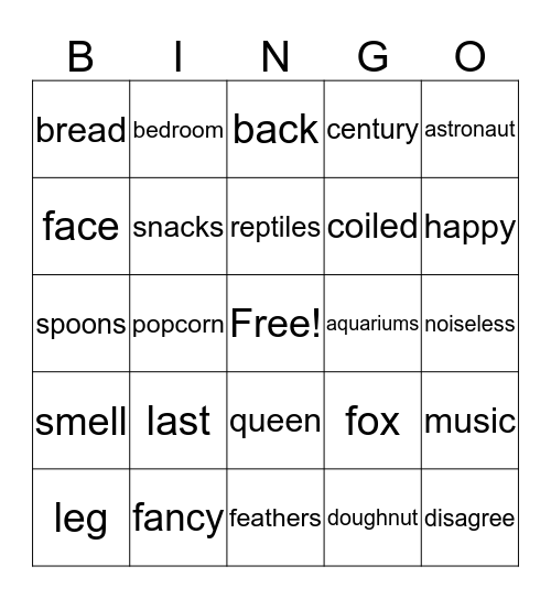 Anologies (blue 2) Bingo Card