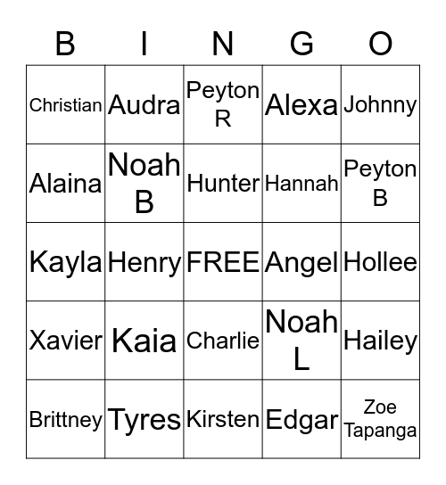 COMM PHOTO - BINGO - 2nd Bingo Card