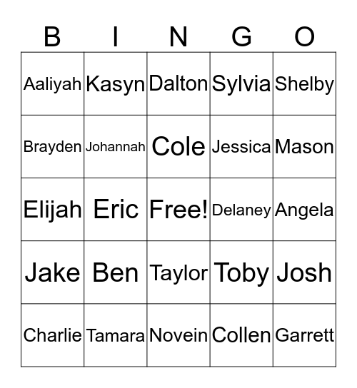 BIM I - BINGO - 5th Bingo Card