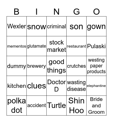 Ch 13-14 Bingo Card