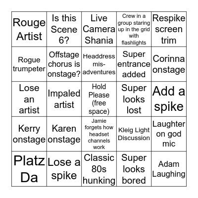 Elektra Tech Bingo Card