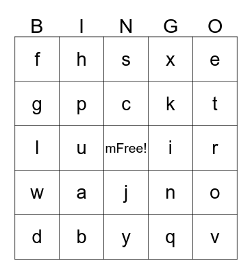 Rosa Block Party Bingo Card