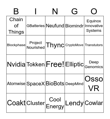 Disruptive Innovation Bingo - LAST WEEK :) Bingo Card