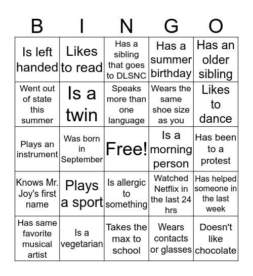 Advisory Bingo  Bingo Card