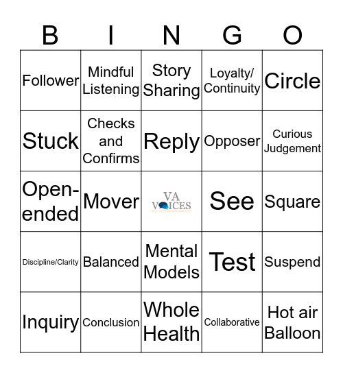VA Voices  Bingo Card