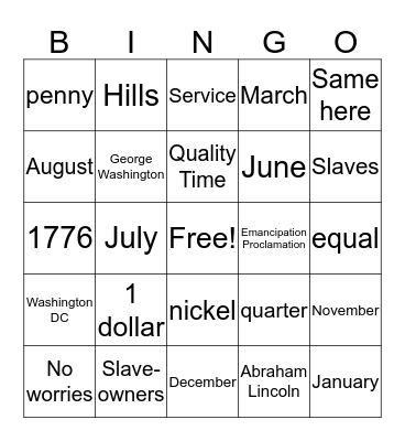 Bingo Card
