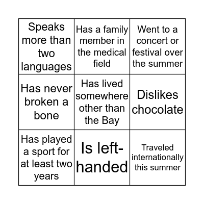 Banquet Bingo! Bingo Card