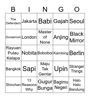 WONPIL'S Bingo Card