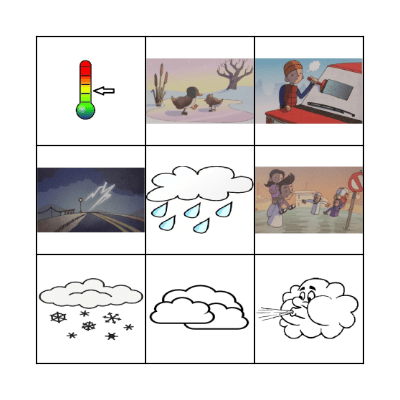 WEATHER Bingo Card