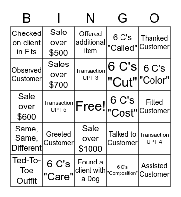Excellence Day Bingo Card