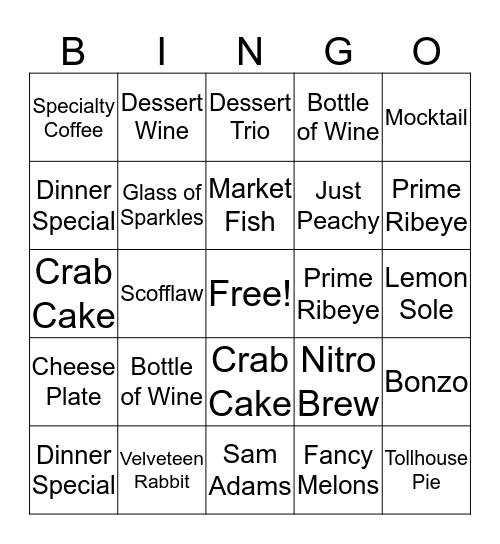Murphy's Bingo! Bingo Card