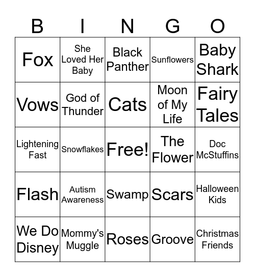 Pre-Order 6 Bingo Card