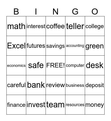 Banking & Finance Bingo! Bingo Card