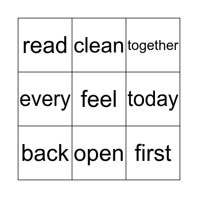 Bingo Card