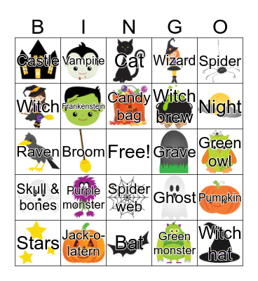 Halloween Bingo Card