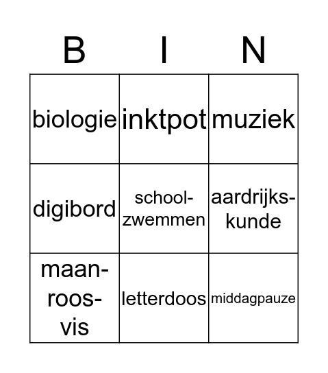 1969 De Sleutel 2019 Bingo Card