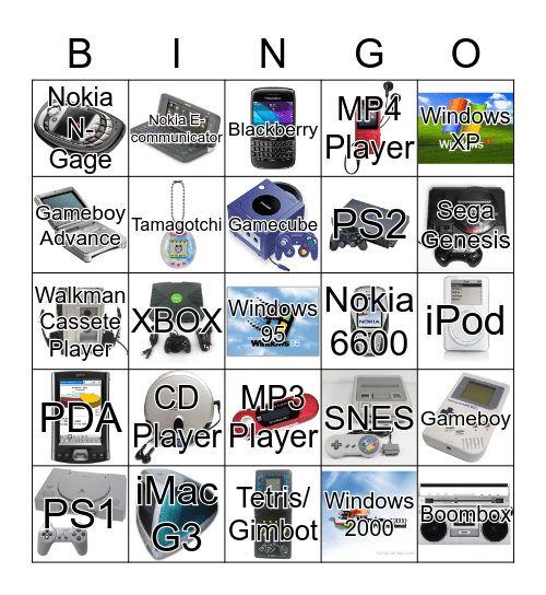 OLD-SKOOL TECH KID Bingo Card