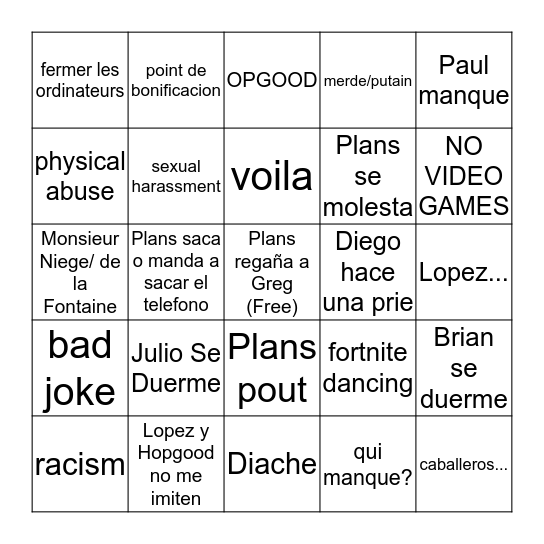 Bingo Card