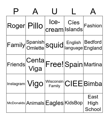 Happy Birthday Bingo Card