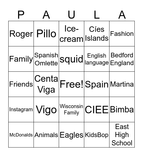 Happy Birthday Bingo Card