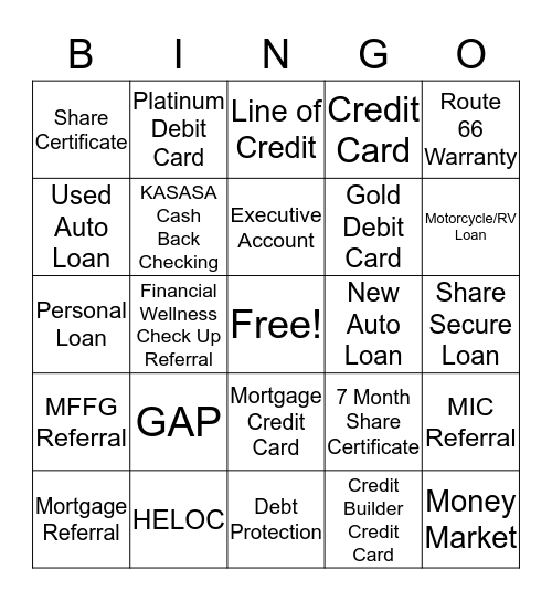 MIC Bingo  Bingo Card