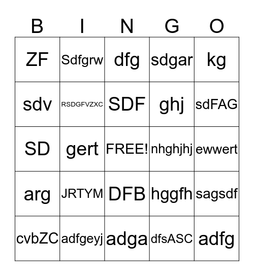 dpisd Bingo Card