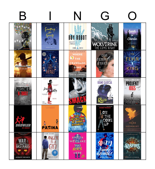 New Book BINGO Card
